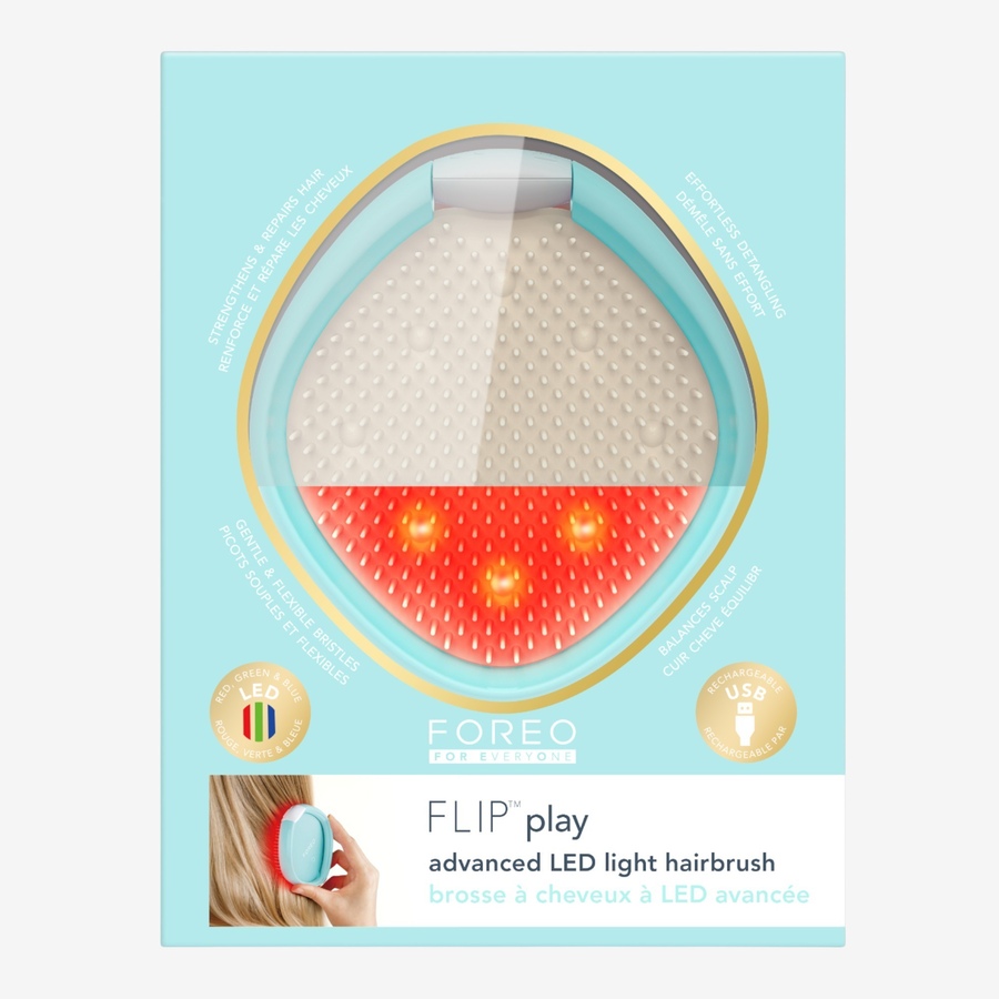 Image 113719_ICE.jpg, Product 113-719 / Price $89.00, Foreo Flip Play Advanced LED Light Hairbrush from Foreo on TSC.ca's Beauty department
