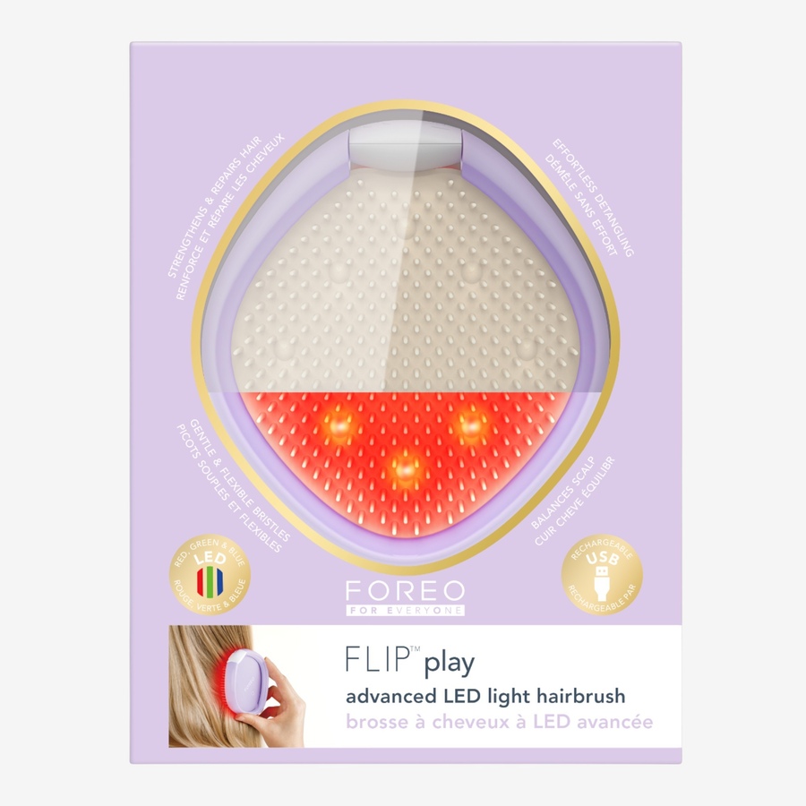 Image 113719_ILLCU.jpg, Product 113-719 / Price $89.00, Foreo Flip Play Advanced LED Light Hairbrush from Foreo on TSC.ca's Beauty department