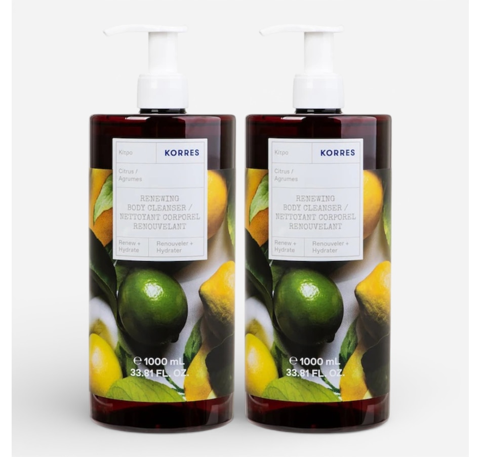 Image 114152_CIR.jpg, Product 114-152 / Price $69.00, KORRES Renewing Body Cleanser Duo from KORRES Natural Products on TSC.ca's Beauty department