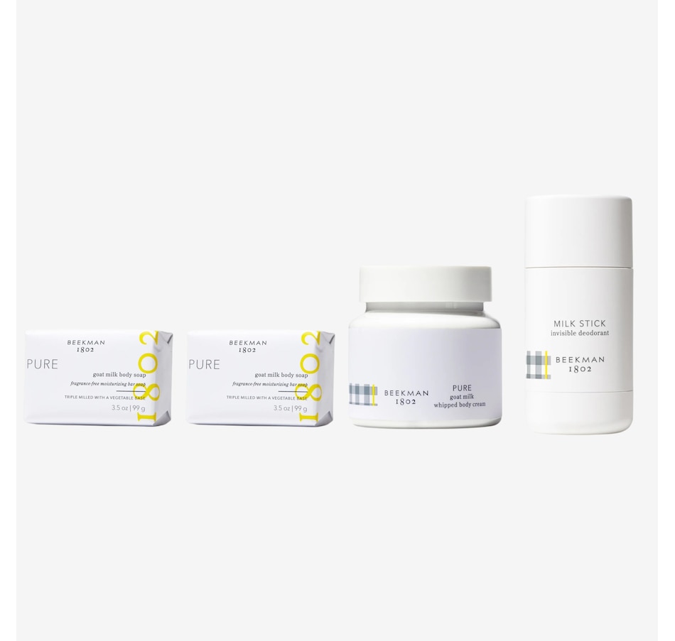 Image 114279_PURMK.jpg, Product 114-279 / Price $46.99, Beekman 1802 4-Piece Body Collection from Beekman 1802 on TSC.ca's Beauty department