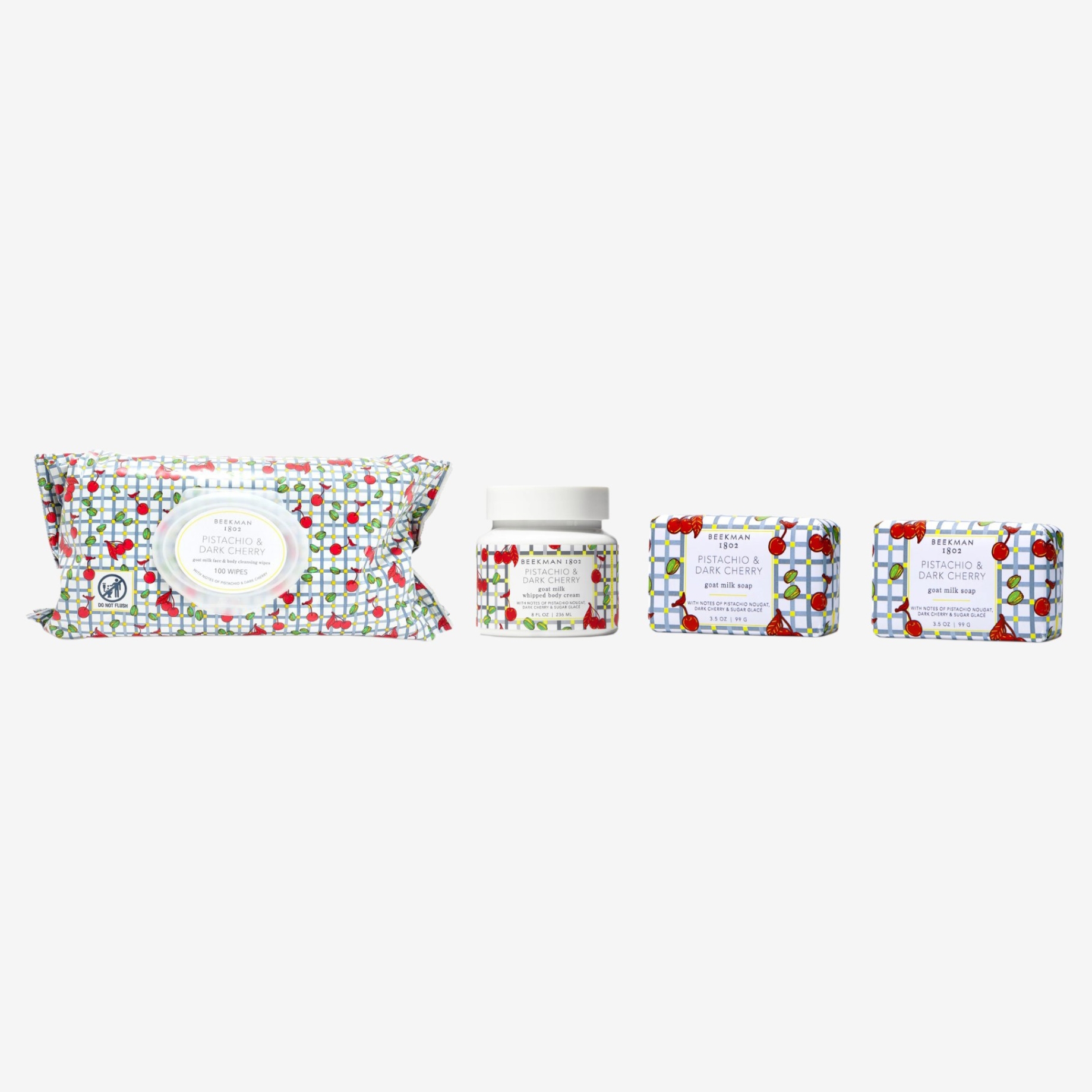 Beekman 1802 Pistachio Dark Cherry 4-Piece Indulgence Collection
