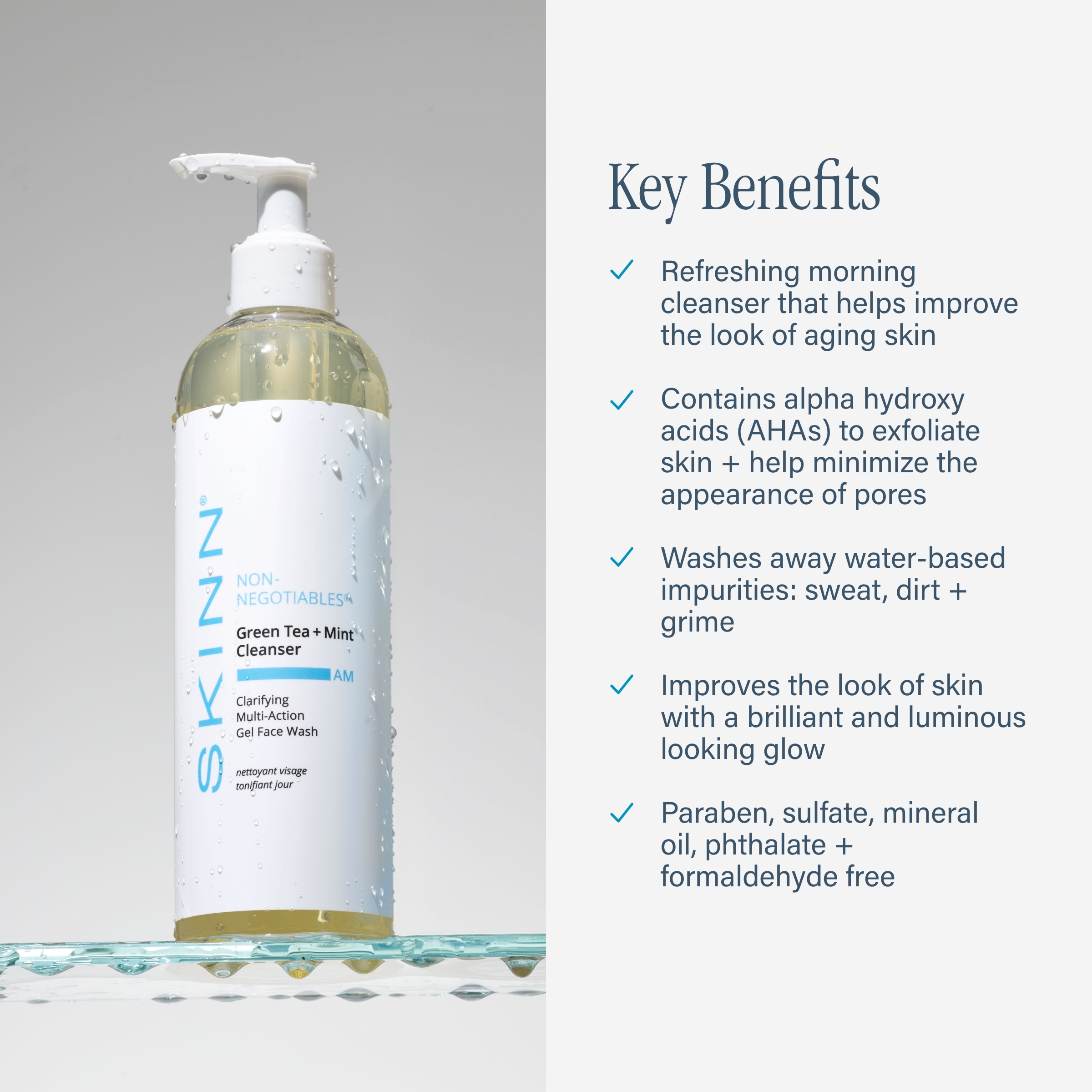 SKINN Non-Negotiables AM and PM Cleansers with Reusable Cleansing