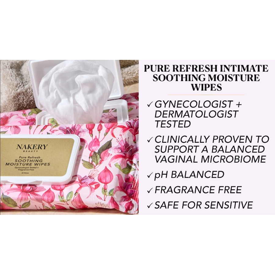 Image 114640_ALTMORE1.jpg, Product 114-640 / Price $55.00, Nakery Pure Refresh Intimate Soothing Moisture Wipes (3-Pack) from Nakery Beauty on TSC.ca's Beauty department
