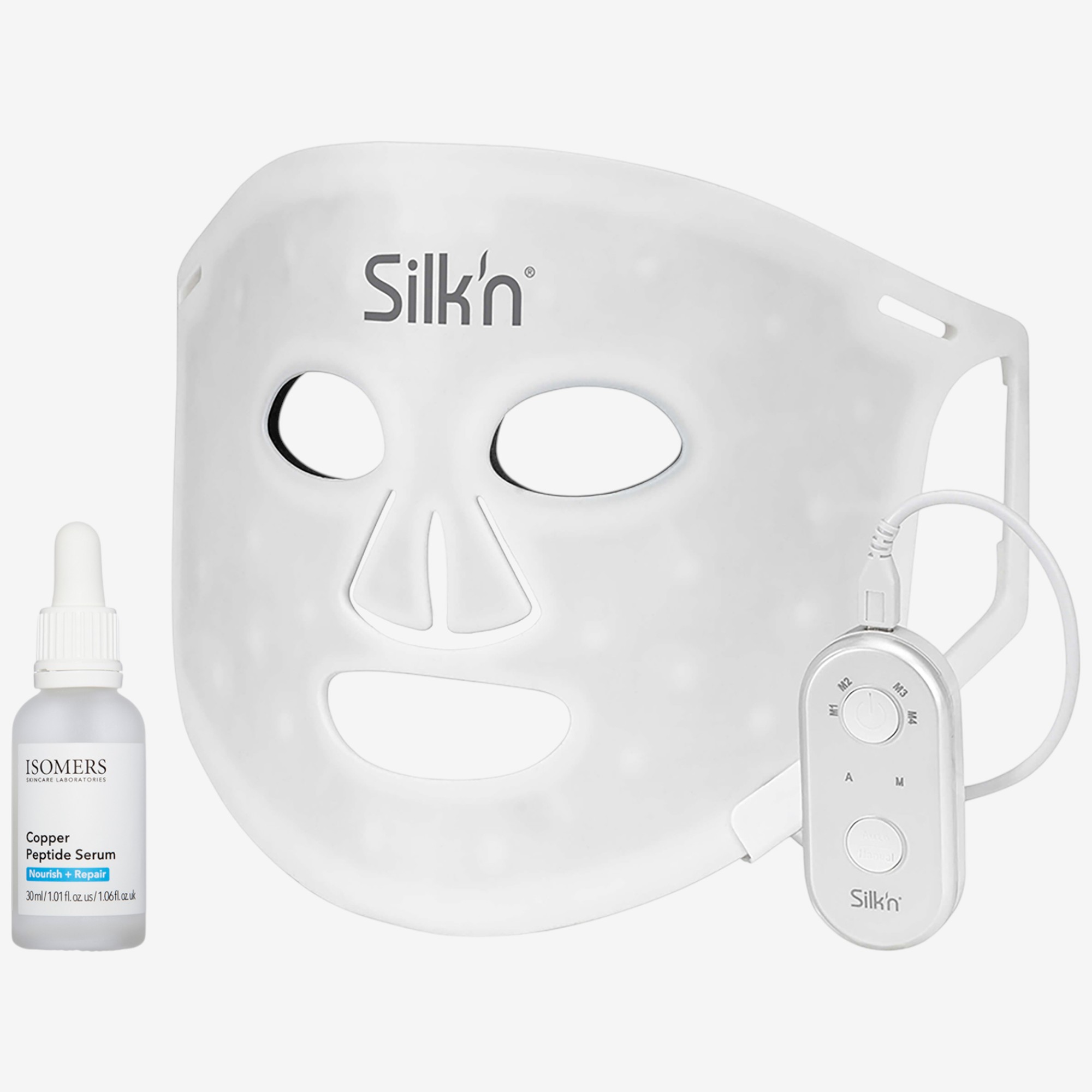 Silk'n LED Face Mask 100 with Isomers Copper Peptide Serum Duo