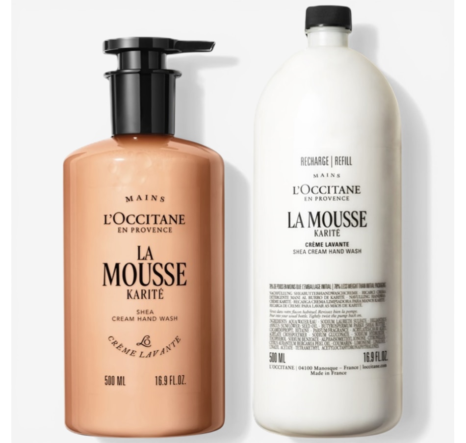 Image 114774.jpg, Product 114-774 / Price $68.00, L’Occitane La Mousse Shea Cream Hand Wash + Refill from L'Occitane on TSC.ca's Beauty department