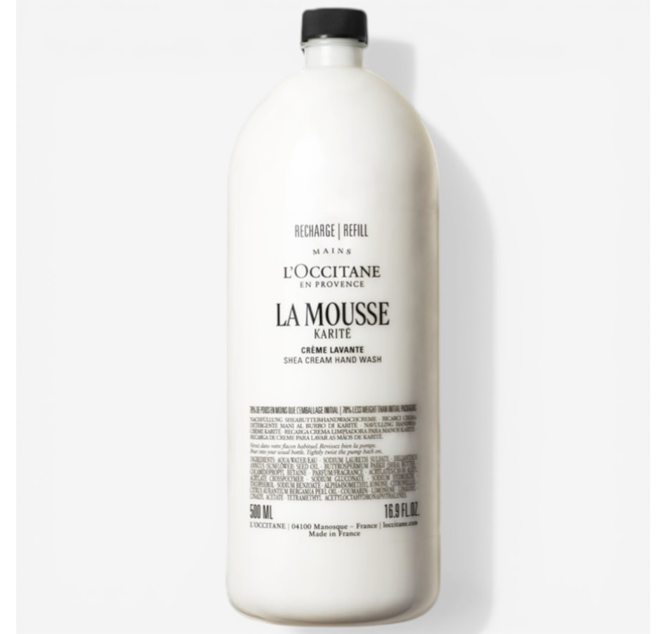 Image 114774_ALTMORE5.jpg, Product 114-774 / Price $68.00, L’Occitane La Mousse Shea Cream Hand Wash + Refill from L'Occitane on TSC.ca's Beauty department