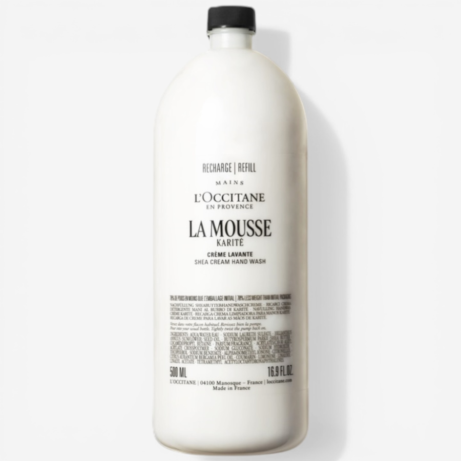 Image 114774_ALTMORE5.jpg, Product 114-774 / Price $68.00, L’Occitane La Mousse Shea Cream Hand Wash + Refill from L'Occitane on TSC.ca's Beauty department