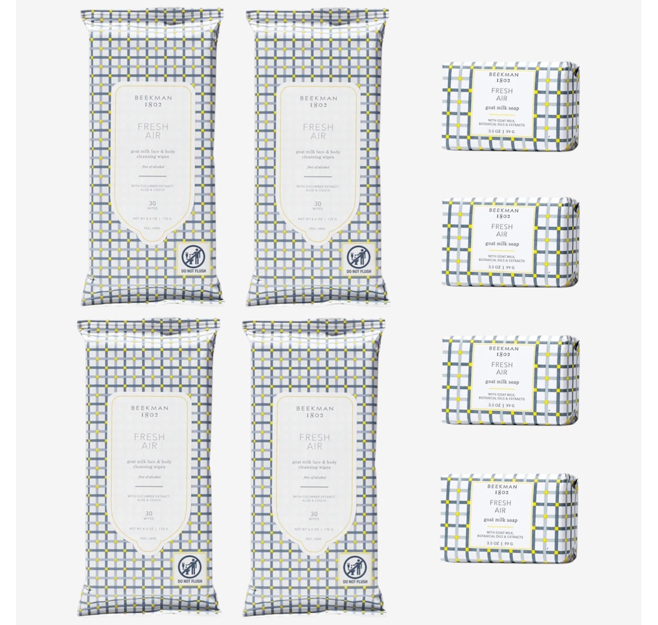 Image 114783_FRAIR.jpg, Product 114-783 / Price $44.99, Beekman 8‑Piece Travel Body Care Collection from Beekman 1802 on TSC.ca's Beauty department