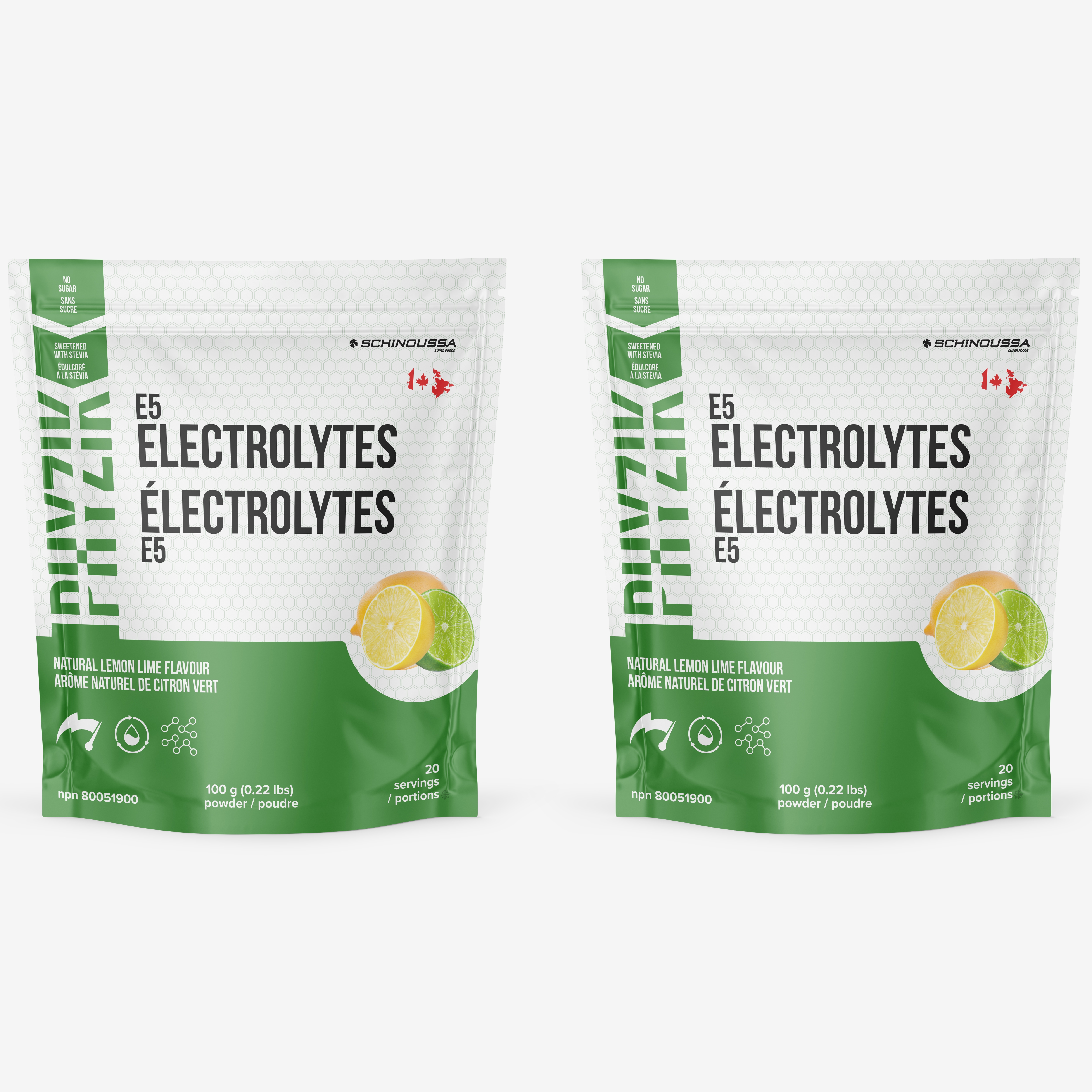 40-Day Auto-Delivery Schinoussa E5 Electrolytes Duo (Lemon Lime