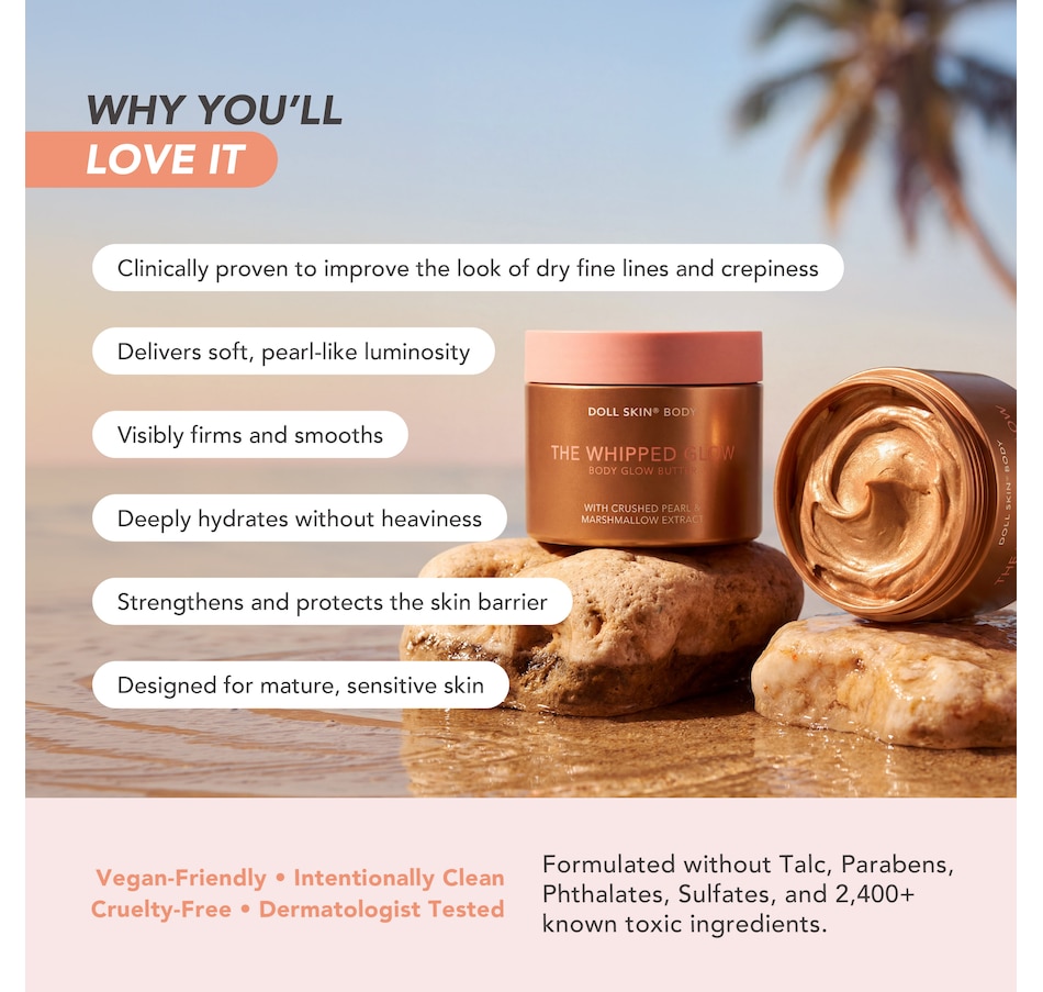 Image 114822_ALTMORE4.jpg, Product 114-822 / Price $69.99, Doll10 Doll Skin Body Glow Butter with Crushed Pearl and Marshmallow Extract from Doll 10 on TSC.ca's Beauty department
