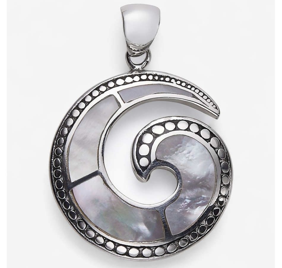 Image 114866_MOP.jpg, Product 114-866 / Price $89.99, Samuel B Collection Sterling Silver Coral Swirl Pendant from Samuel B. Collection on TSC.ca's Jewellery department