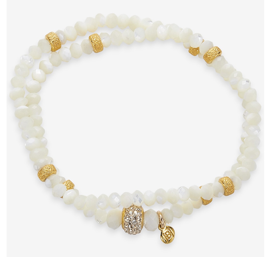 Image 114901_SGOLD.jpg, Product 114-901 / Price $149.99, Hillberg & Berk Sterling Silver/14K Sparkle Ball Double Wrap Bracelet from Hillberg & Berk Jewellery on TSC.ca's Jewellery department