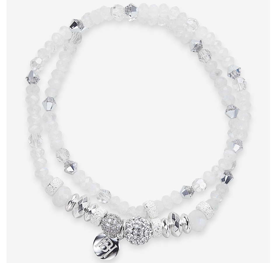 Image 114901_WHT.jpg, Product 114-901 / Price $149.99, Hillberg & Berk Sterling Silver/14K Sparkle Ball Double Wrap Bracelet from Hillberg & Berk Jewellery on TSC.ca's Jewellery department