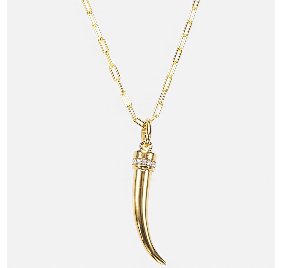 Image 114912_GLD.jpg, Product 114-912 / Price $165.00, Hillberg & Berk Tusk Necklace Pendant from Hillberg & Berk Jewellery on TSC.ca's Jewellery department