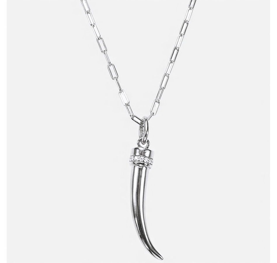Image 114912_SIL.jpg, Product 114-912 / Price $165.00, Hillberg & Berk Tusk Necklace Pendant from Hillberg & Berk Jewellery on TSC.ca's Jewellery department