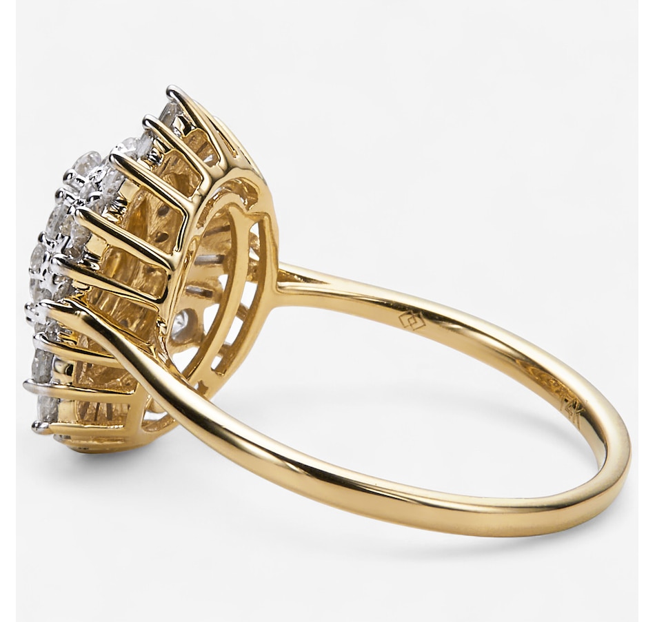 Image 114924_ALTMORE1.jpg, Product 114-924 / Price $2,699.99, 14K Gold 1.00 av. ctw Diamond Cluster Ring from Diamond Show on TSC.ca's Jewellery department