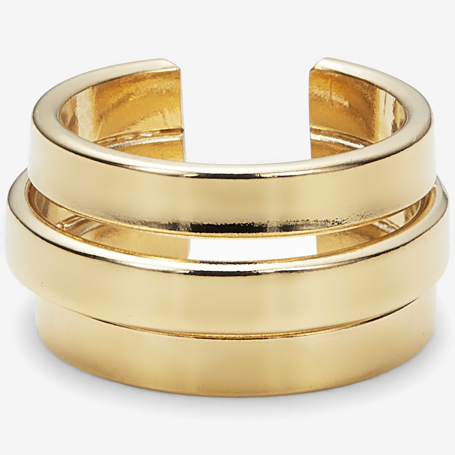 Image 114959.jpg, Product 114-959 / Price $49.88, Bronzoro Yellow Gold Plate Open Cuff Style Triple Band Ring from Bronzoro on TSC.ca's Jewellery department