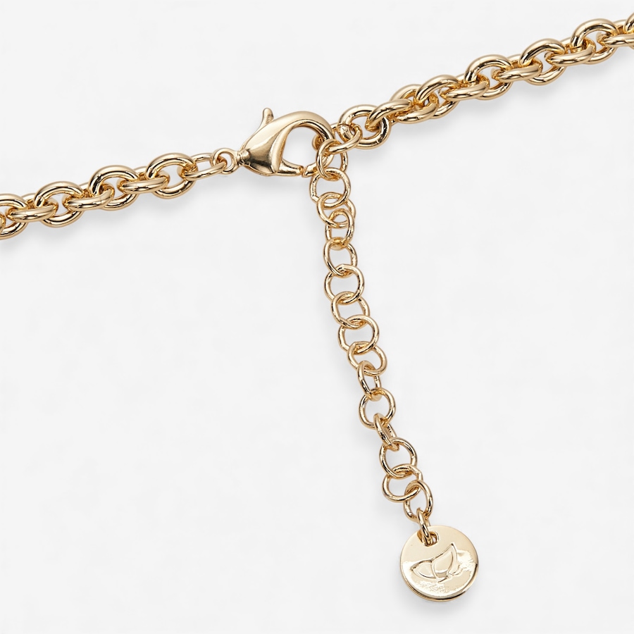 Image 114977_ALTMORE1.jpg, Product 114-977 / Price $149.99, Bronzoro Yellow Gold Plate Cubic Zirconia Evil Eye On T-Bar with Chain from Bronzoro on TSC.ca's Jewellery department