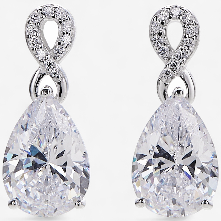 Image 114995_RHOP.jpg, Product 114-995 / Price $79.99, Diamonelle Sterling Silver Pear-Shaped Diamonelle Earrings from Diamonelle on TSC.ca's Jewellery department