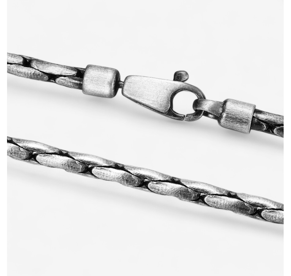 Image 115061_ALTMORE2.jpg, Product 115-061 / Price $319.99, Ethos Sterling Silver Gun Metal Boston Chain With Brushed Finish from ETHOS on TSC.ca's Jewellery department