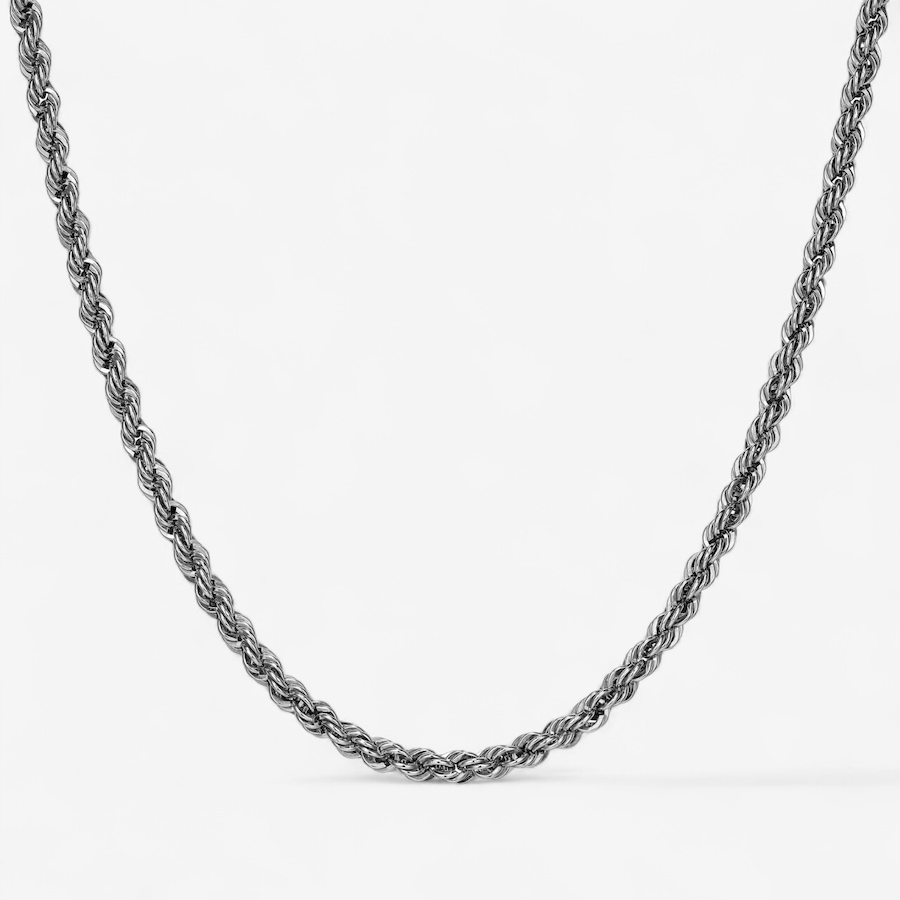 Image 115063.jpg, Product 115-063 / Price $299.99, Ethos Sterling Silver Silk Rope Chain With Rhodium Plating from Ethos on TSC.ca's Jewellery department