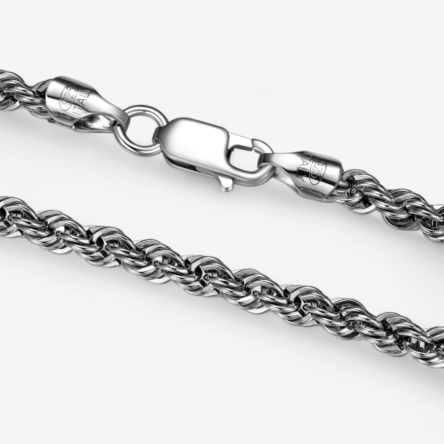 Image 115063_ALTMORE2.jpg, Product 115-063 / Price $299.99, Ethos Sterling Silver Silk Rope Chain With Rhodium Plating from Ethos on TSC.ca's Jewellery department