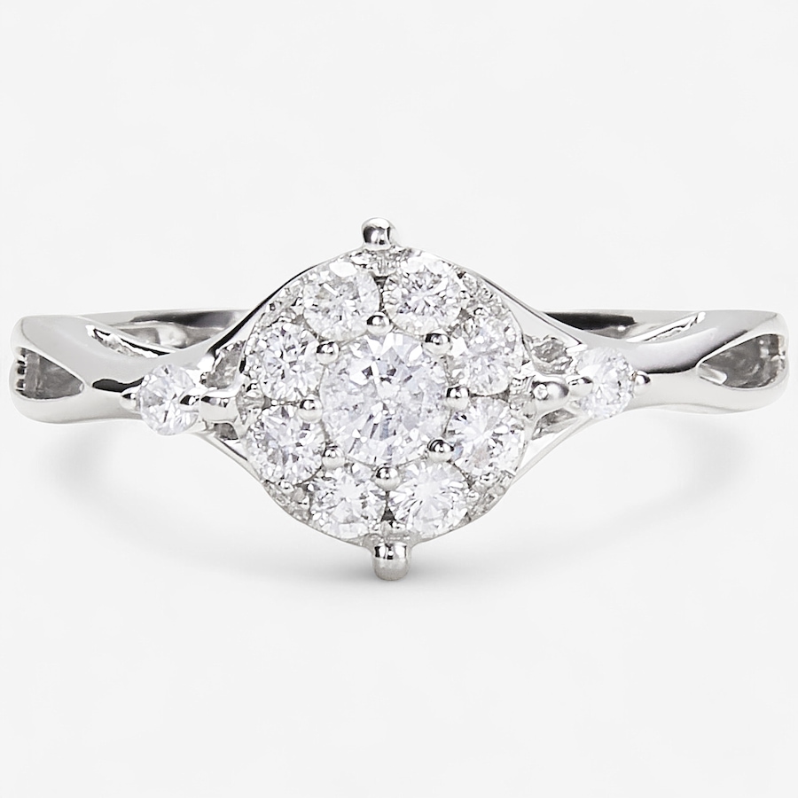 Image 115074.jpg, Product 115-074 / Price $799.88, 14K White Gold Diamond Solitaire Ring from Diamond Show on TSC.ca's Jewellery department