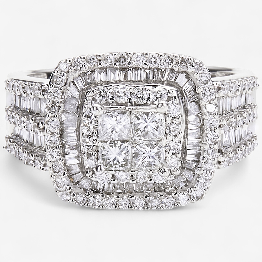 Image 115082.jpg, Product 115-082 / Price $3,899.99, 14K White Gold 1.50 av. ctw Diamond Ring from Diamond Show on TSC.ca's Jewellery department