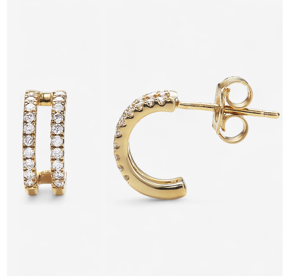 Image 115086.jpg, Product 115-086 / Price $499.88, 10K Yellow Gold Diamond Earrings from The Vault on TSC.ca's Jewellery department