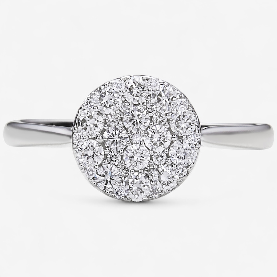 Image 115088.jpg, Product 115-088 / Price $699.88, 10K White Gold Diamond Round Cluster Ring from The Vault on TSC.ca's Jewellery department