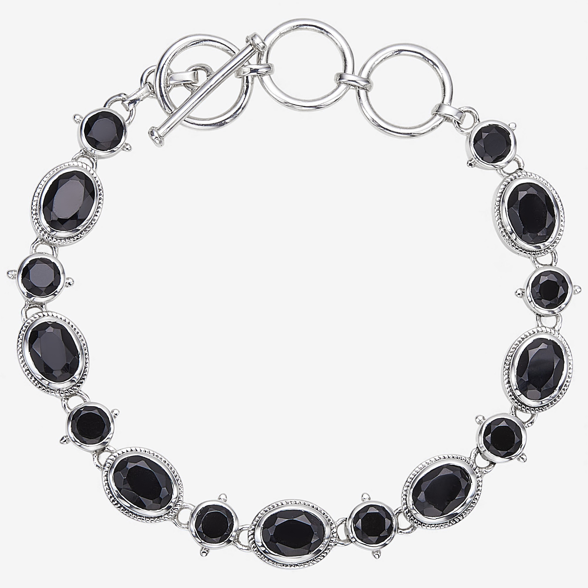 Himalayan Gems Sterling Silver Gemstone Link Bracelet - TSC.ca