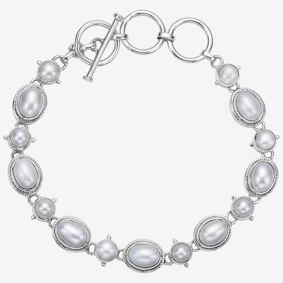 Image 115156_WPR.jpg, Product 115-156 / Price $149.33, Himalayan Gems Sterling Silver Gemstone Link Bracelet from Himalayan Gems on TSC.ca's Jewellery department