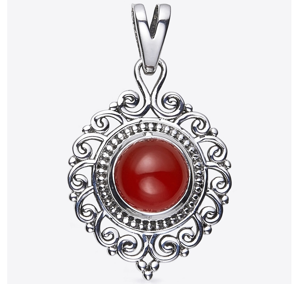 Image 115162_CAE.jpg, Product 115-162 / Price $99.99, Himalayan Gems Sterling Silver Round Swirl Pendant from Himalayan Gems on TSC.ca's Jewellery department