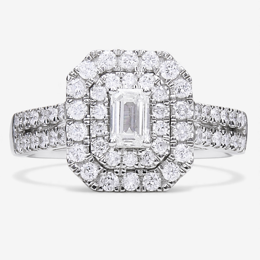 Image 115191.jpg, Product 115-191 / Price $1,499.33, 10K White Gold Double Halo Diamond Ring from The Vault on TSC.ca's Jewellery department