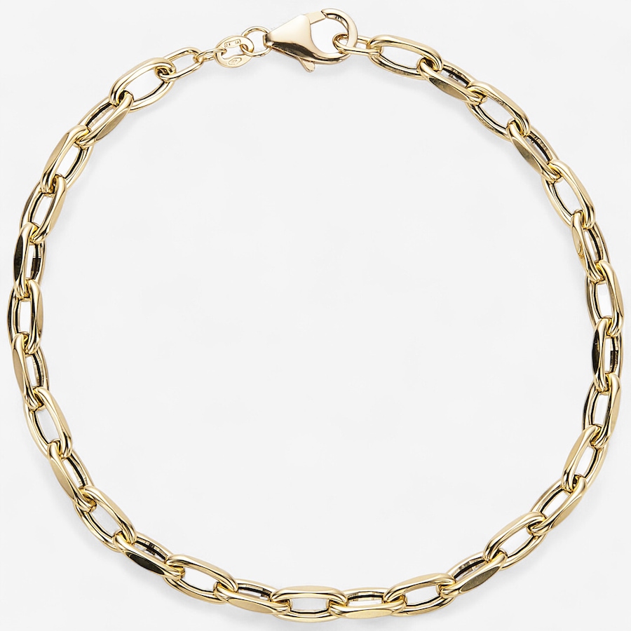 Image 115289.jpg, Product 115-289 / Price $429.88 - $459.88, UNOAERRE 10K Yellow Gold Semi-Solid Diamond-Cut Elongated Link Bracelet from UnoAErre Jewellery on TSC.ca's Jewellery department