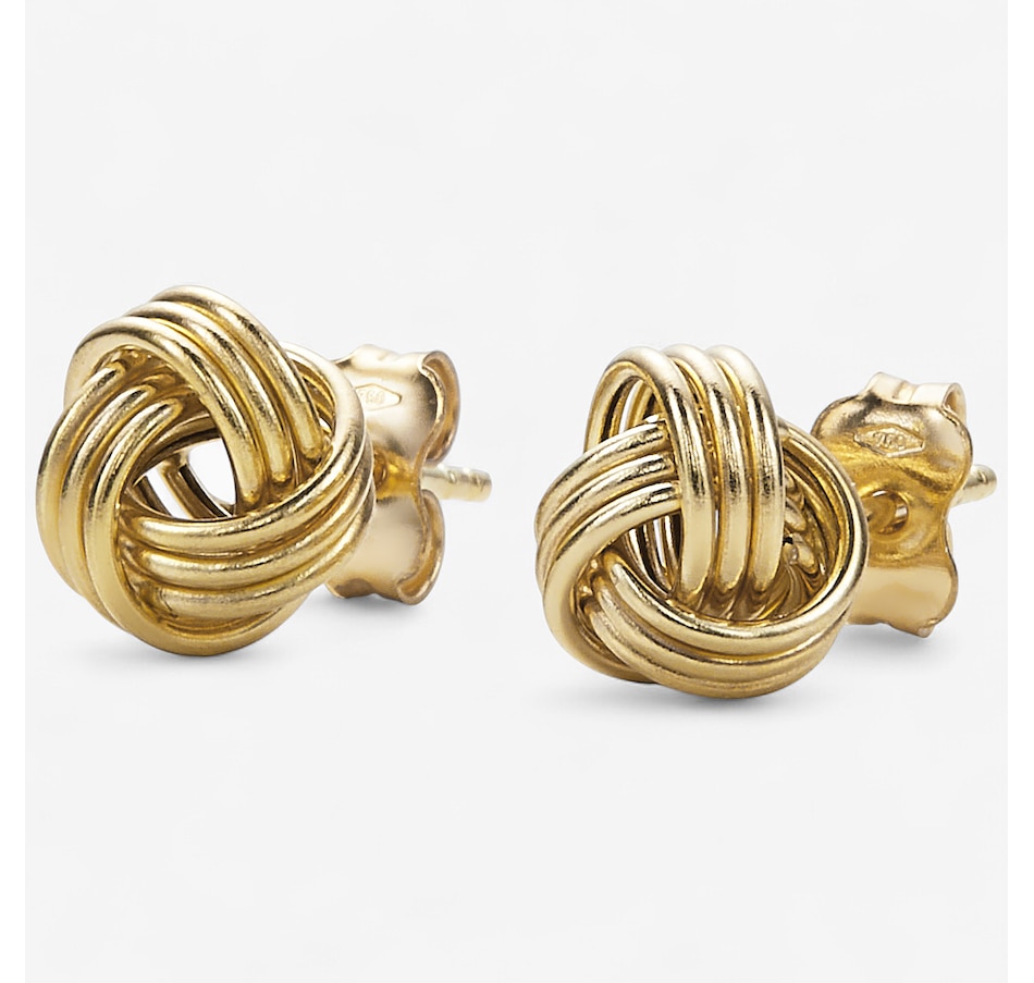 Image 115291.jpg, Product 115-291 / Price $599.99, UNOAERRE 18K Yellow Gold Love Knot Earrings from UnoAErre Jewellery on TSC.ca's Jewellery department