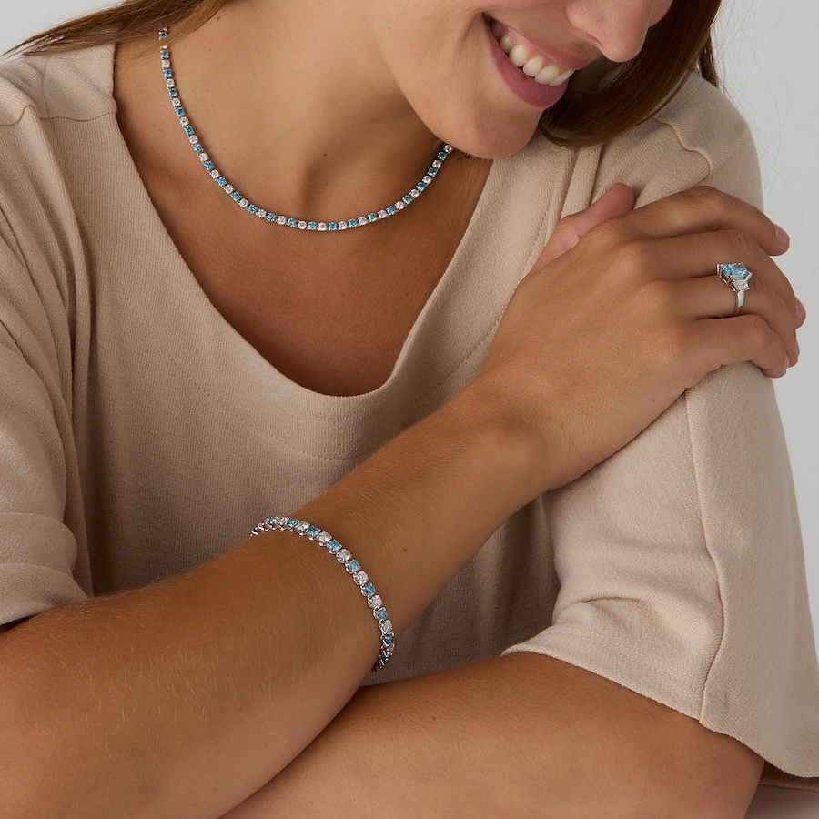 Image 115301_ALTMORE201.jpg, Product 115-301 / Price $8,999.99, EVERA Diamonds Couture Collection 14K White Gold 10.92 ctw Blue and White Diamond Bracelet from Evera Diamonds on TSC.ca's Jewellery department