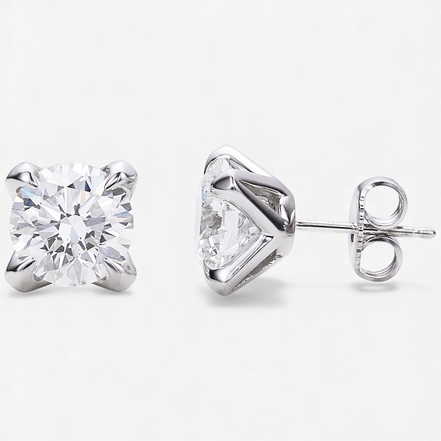 Image 115303.jpg, Product 115-303 / Price $2,499.88, EVERA Diamonds Couture Collection 14K White Gold 2.40 ctw Diamond Stud Earrings from Evera Diamonds on TSC.ca's Jewellery department