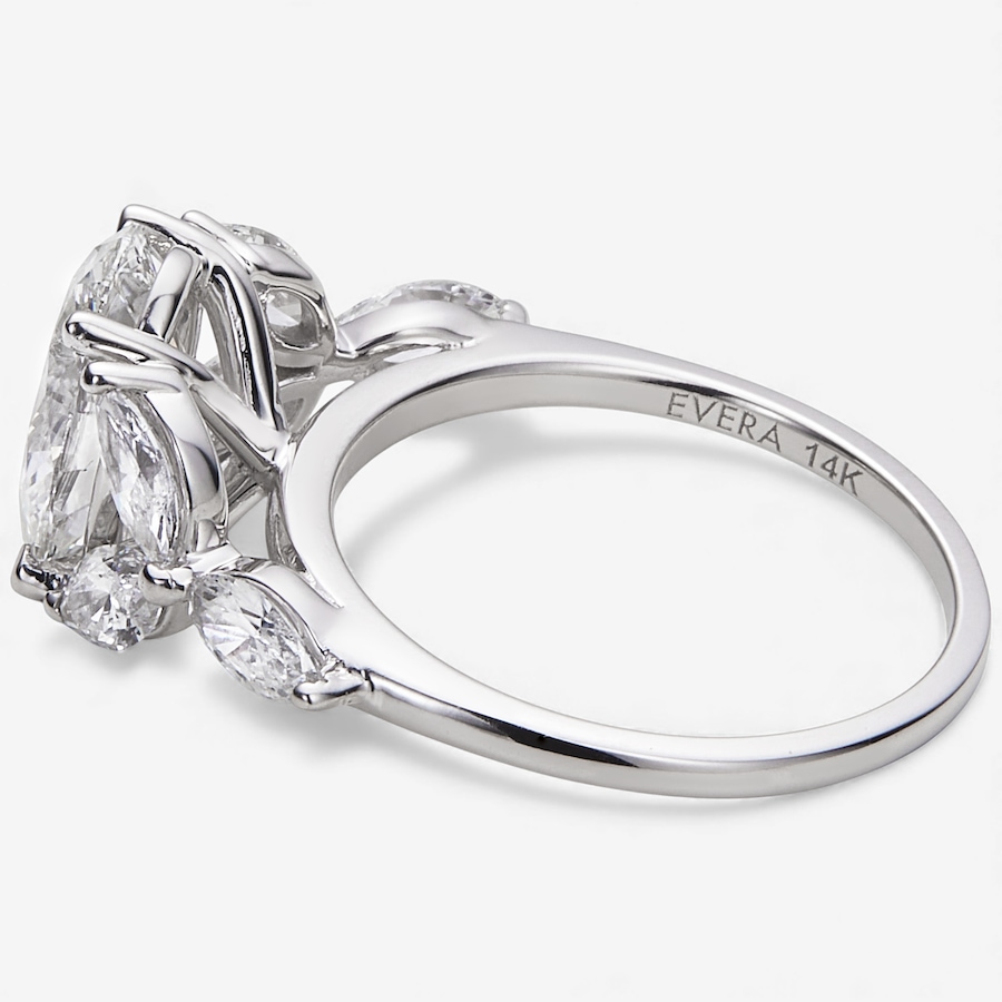 Image 115308_ALTMORE1.jpg, Product 115-308 / Price $2,999.99, EVERA Diamonds 14K White Gold 3.40 ctw Marquise and Oval Diamond Ring from Evera Diamonds on TSC.ca's Jewellery department