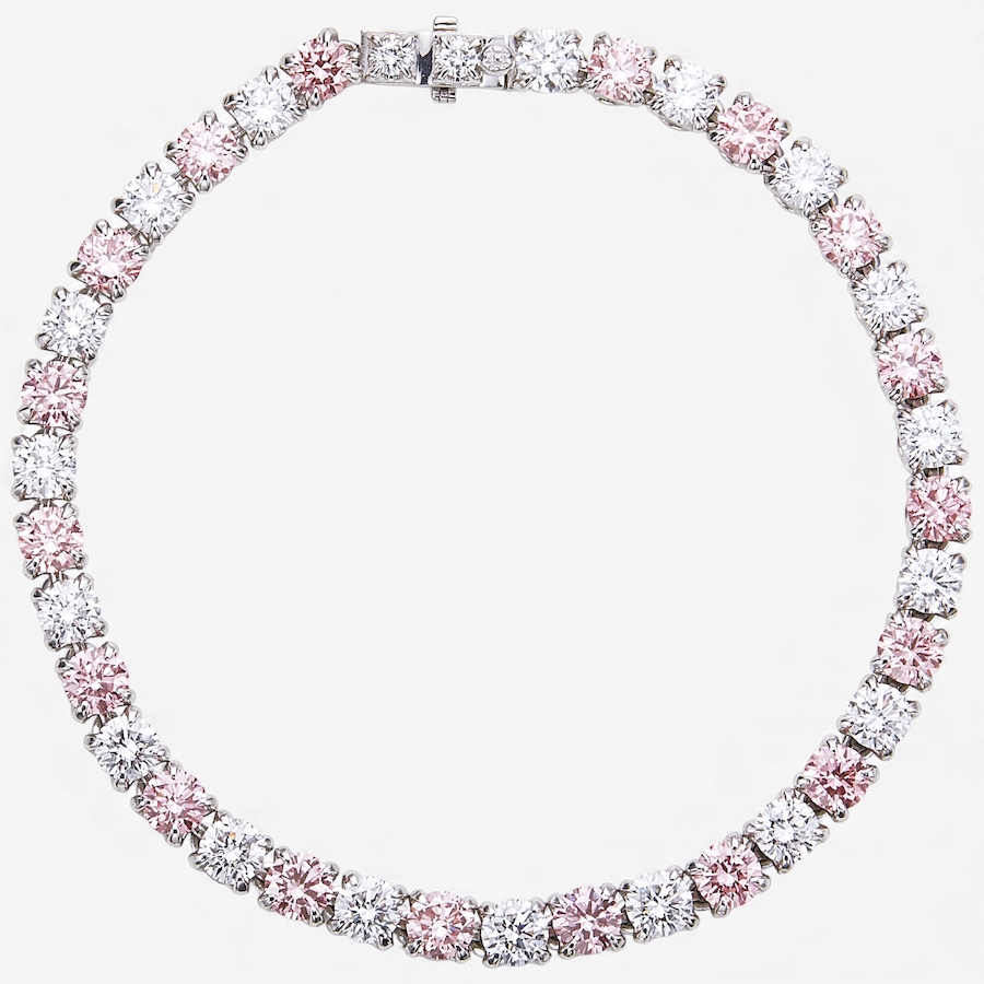 Image 115310.jpg, Product 115-310 / Price $7,999.88, EVERA Diamonds Couture Collection 14K White Gold 10.92 ctw Pink and White Diamond Bracelet from Evera Diamonds on TSC.ca's Jewellery department