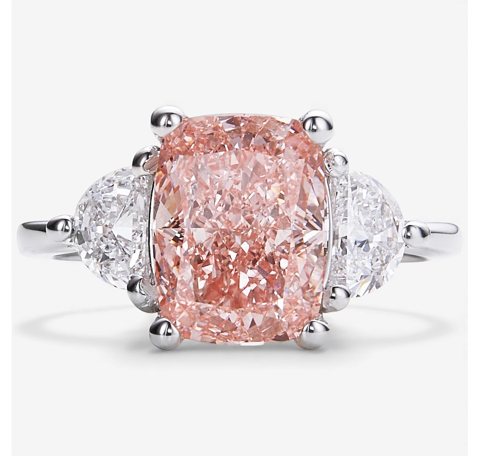 Image 115311.jpg, Product 115-311 / Price $5,499.99, EVERA Diamonds 14K White Gold 3.60 ctw Cushion-Shaped Pink and White Diamond Ring from Evera Diamonds on TSC.ca's Jewellery department
