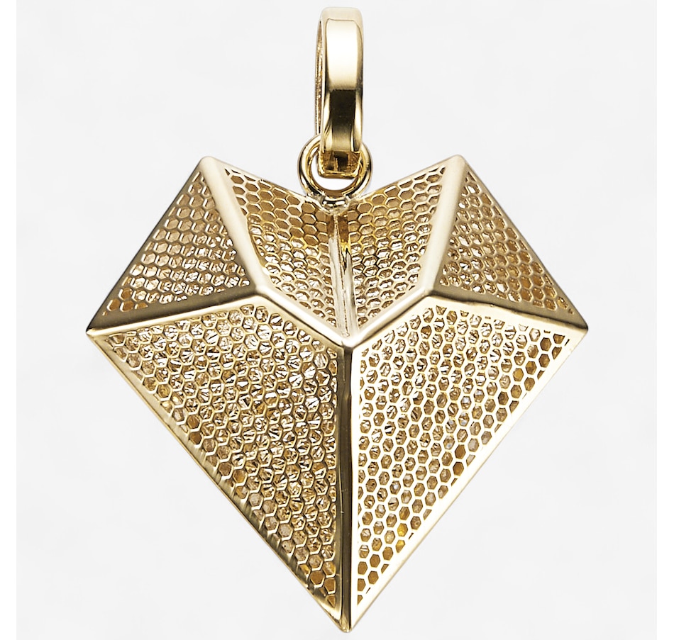 Image 115322.jpg, Product 115-322 / Price $759.99, Stefano Oro 14K Yellow Gold Diamond Heart Pendant from Stefano Oro on TSC.ca's Jewellery department