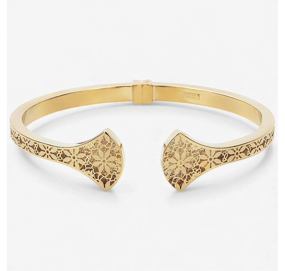 Image 115336.jpg, Product 115-336 / Price $2,149.99, Stefano Oro 14K Yellow Gold Flower Ricami Bangle from Stefano Oro on TSC.ca's Jewellery department
