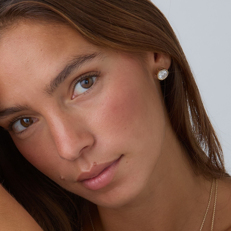 Image 115346_ALTMORE203.jpg, Product 115-346 / Price $1,299.99 - $7,499.99, EVERA Diamonds 14K Gold Bezel-Set Shaped Diamond Stud Earrings from Evera Diamonds on TSC.ca's Jewellery department