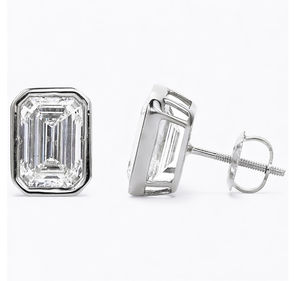Image 115346_WGLEM.jpg, Product 115-346 / Price $499.99 - $2,999.99, EVERA Diamonds 14K Gold Bezel-Set Shaped Diamond Stud Earrings from Evera Diamonds on TSC.ca's Jewellery department
