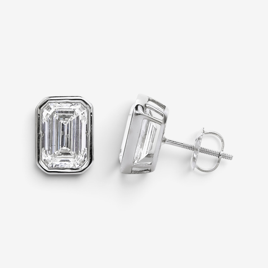 Image 115346_WGLEM.jpg, Product 115-346 / Price $1,299.99 - $7,499.99, EVERA Diamonds 14K Gold Bezel-Set Shaped Diamond Stud Earrings from Evera Diamonds on TSC.ca's Jewellery department
