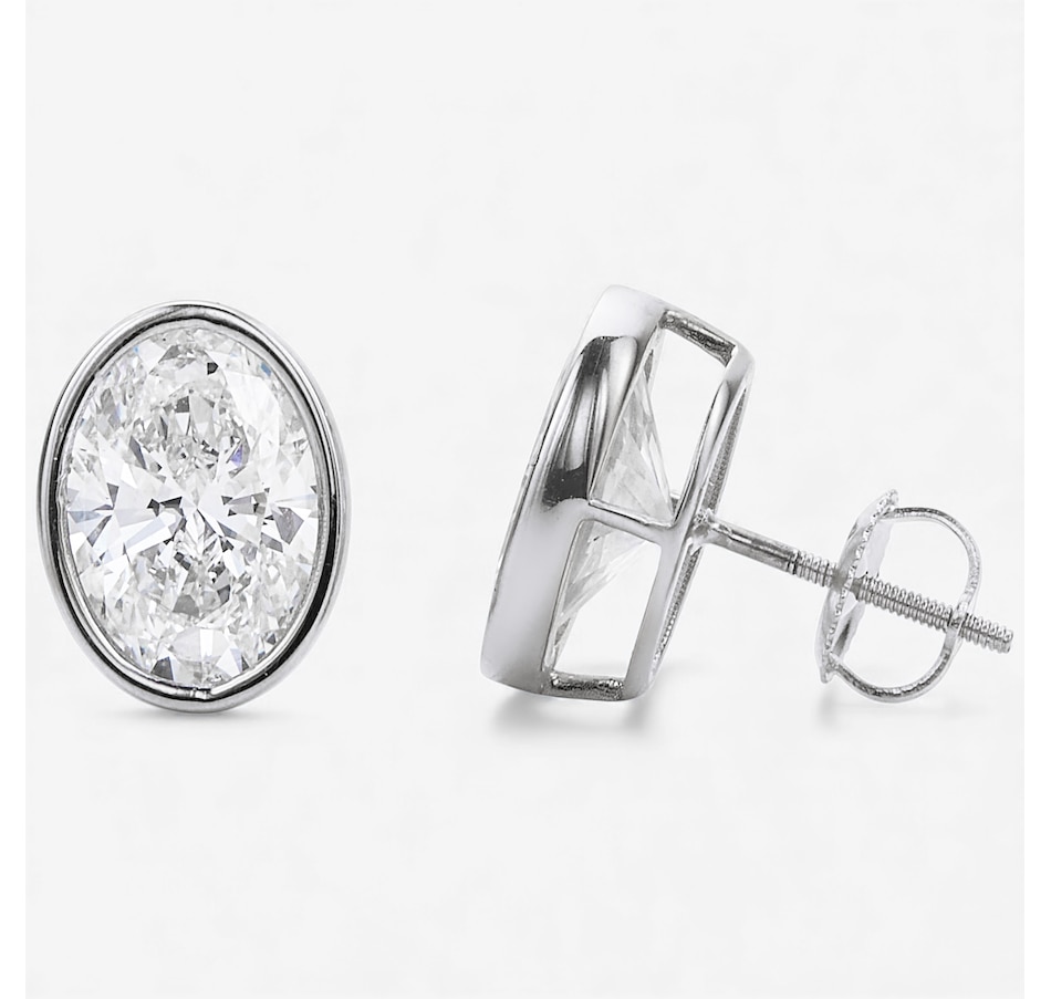 Image 115346_WGLOV.jpg, Product 115-346 / Price $499.99 - $2,999.99, EVERA Diamonds 14K Gold Bezel-Set Shaped Diamond Stud Earrings from Evera Diamonds on TSC.ca's Jewellery department