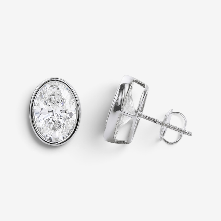 Image 115346_WGLOV.jpg, Product 115-346 / Price $1,299.99 - $7,499.99, EVERA Diamonds 14K Gold Bezel-Set Shaped Diamond Stud Earrings from Evera Diamonds on TSC.ca's Jewellery department