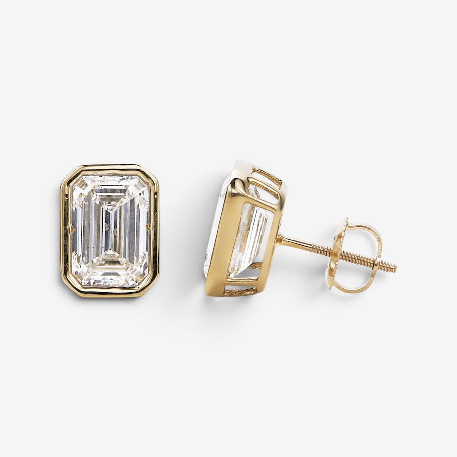 Image 115346_YGLEM.jpg, Product 115-346 / Price $1,299.99 - $7,499.99, EVERA Diamonds 14K Gold Bezel-Set Shaped Diamond Stud Earrings from Evera Diamonds on TSC.ca's Jewellery department