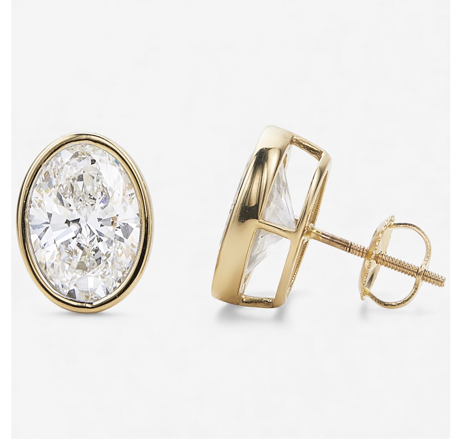 Image 115346_YGLOV.jpg, Product 115-346 / Price $499.99 - $2,999.99, EVERA Diamonds 14K Gold Bezel-Set Shaped Diamond Stud Earrings from Evera Diamonds on TSC.ca's Jewellery department
